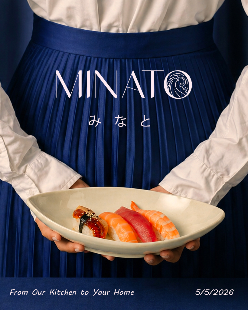MINATO social media design — sushi elevated